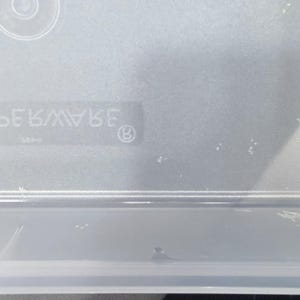 Vintage Tupperware 794-11 doorzichtige rechthoekige container mintgroen deksel 795-12 afbeelding 4