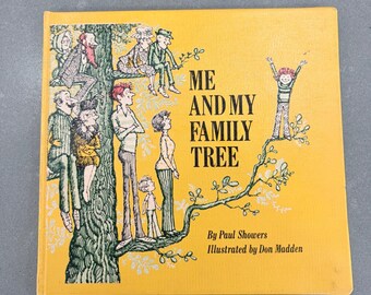 Yo y mi árbol genealógico, Paul Showers, 1978, primera edición, tapa dura, libro antiguo.
