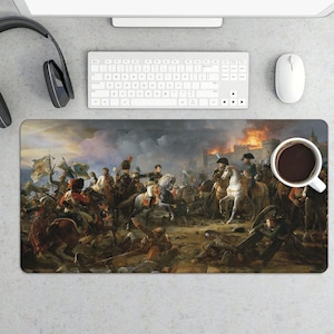 Napoleonkrigen Kavalleri Musmatta - Napoleon oljemålning Skrivbordsmatta