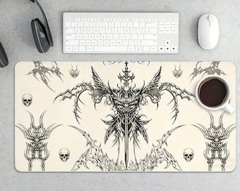 Grand tapis de souris gaming Gothic Demon Sword