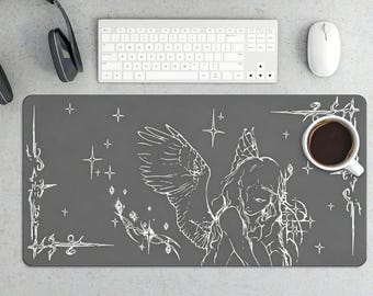 Tapis de souris gaming ange ailé céleste