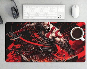 Tapis de souris de jeu Kratos God of War et tapis de jeu JCC