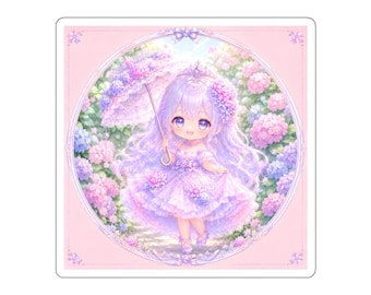 Hydrangea Princess Chibi Sticker