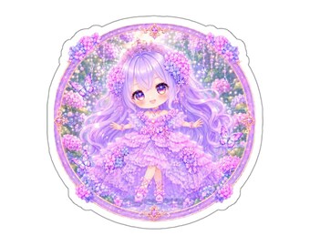 Radiant Hydrangea Princess Sticker