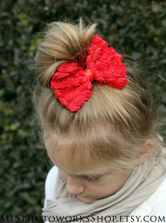 christmas bow baby girl