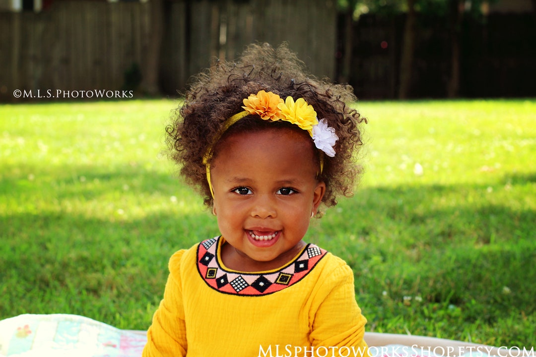 Sunny Yellow Baby Girl Headband - Little Girl display picture 3