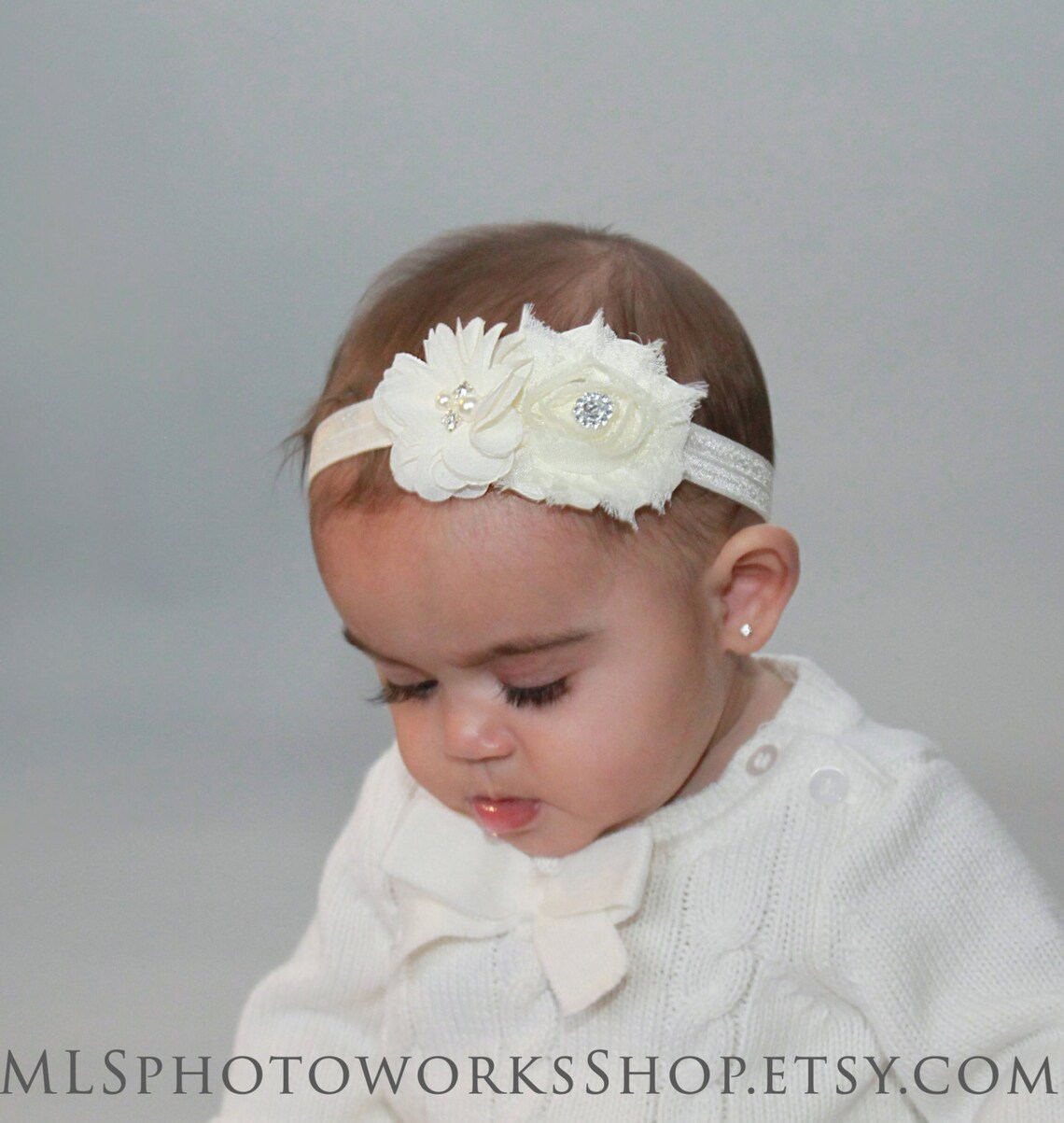 Soft & Simple Little Christening Headband Baby Bapstimal Etsy