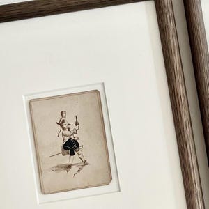 The Generals Playing Card Wall Art | Set of 2 Framed Antique Cards