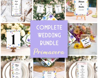 Conjunto editable para boda, Diseño de flores, Plantillas para boda botánica, Plantillas de boda con flores, Plantillas de boda para editar