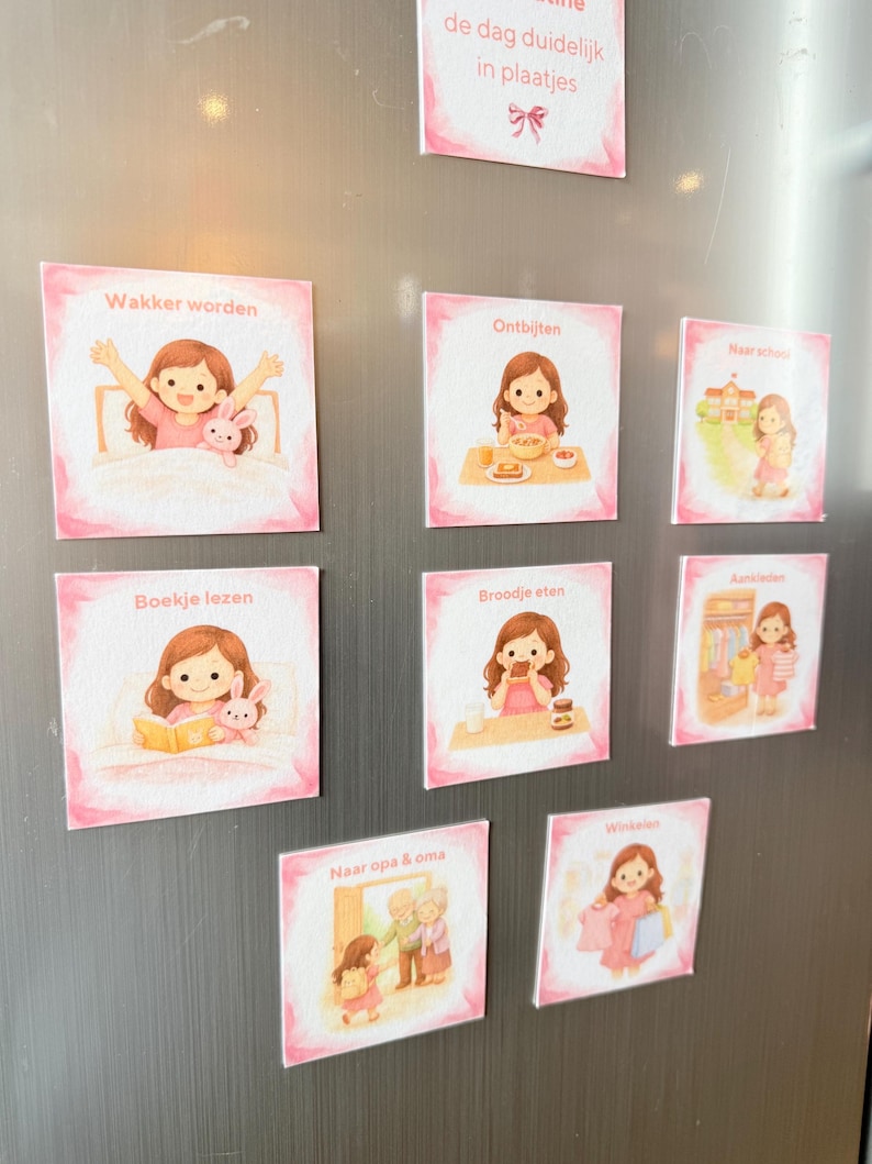 Day Routine Cards for Kids Visual Morning and Evening Routine Planner ...