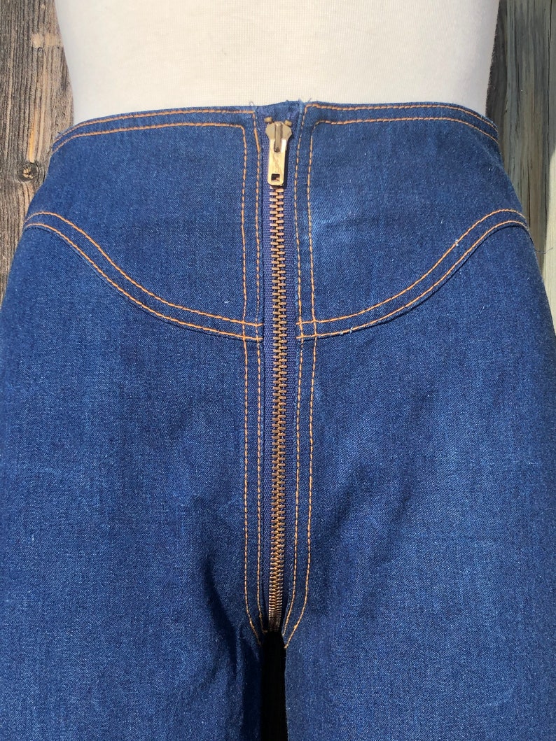 70s Rag City Blues zip around jeans Zipper jeans straight ...