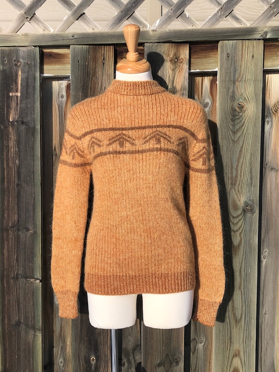 vintage sweater retro alpine sweater apres ski woo