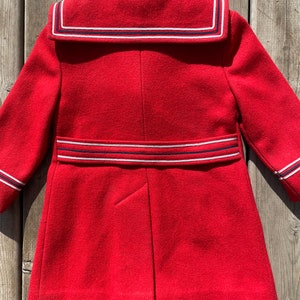 kids vintage wool peacoat sailor nautical preppy spring or winter boys or girls image 7