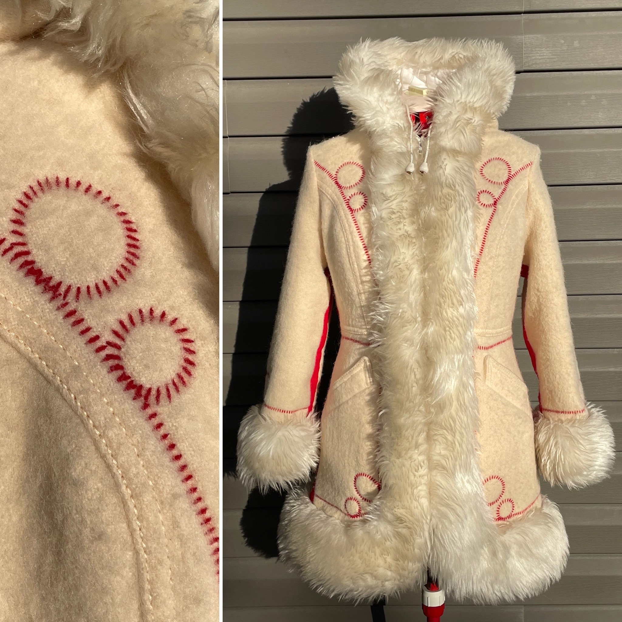 shearling princess coat 1960s - Gem