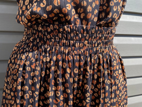 vintage leopard print matching set top and pants … - image 4