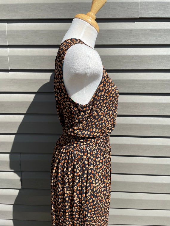 vintage leopard print matching set top and pants … - image 5