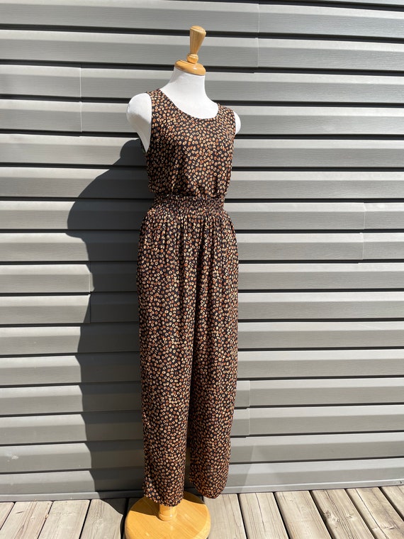 vintage leopard print matching set top and pants … - image 3