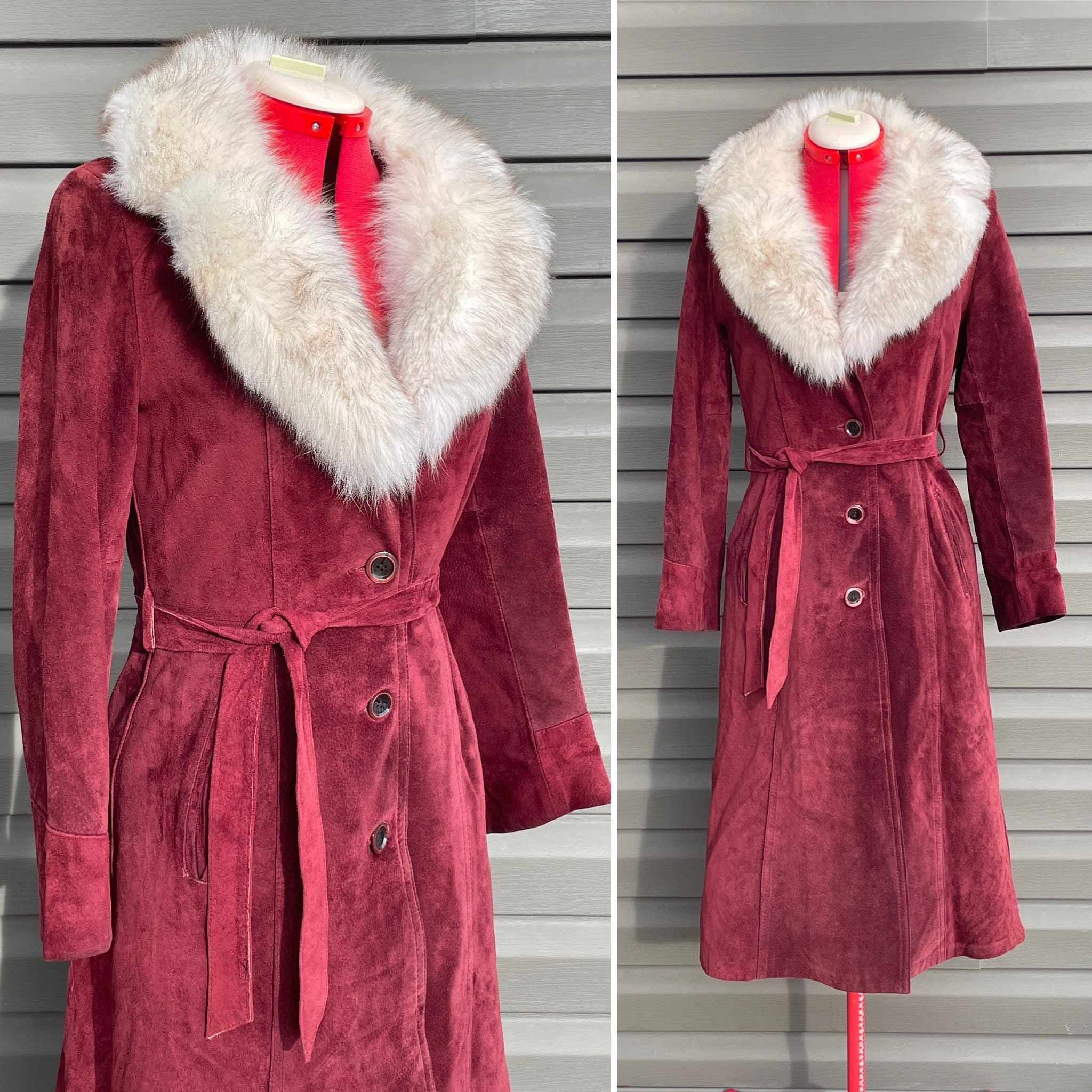 French Rabbit Tan Fur Coat Jacket - Ruby Lane