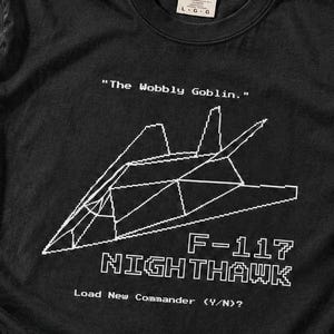 F-117 Nighthawk Shirt, Stealth Fighter T-Shirt, Military Aviation Gift, Fighter Jet Tee