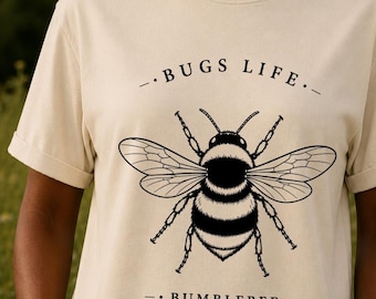Humla, vintage naturhistoriskt bi, trädgårdsälskare, gåva