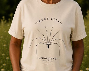 Daddy Long Legs Spindeltröja, Minimalistisk Vintage Arachnid Grafisk T-shirt