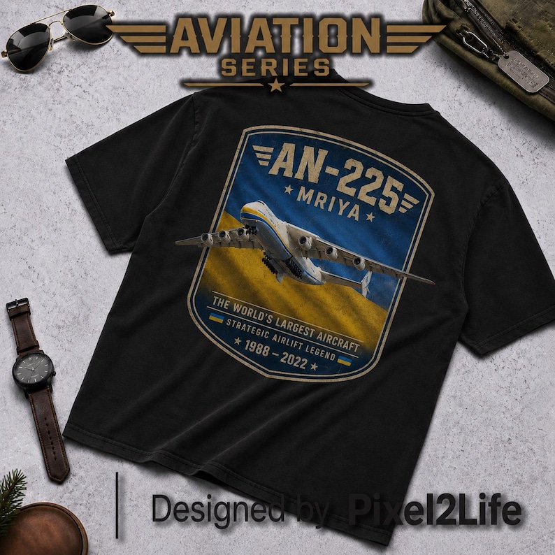 AN-225 Mriya Shirt, Airlift Legend Tee, Aviation Lover Gift image 1