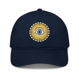 Czapka baseballowa Omma – Eye of the Sentinel Organic | Prezent dla sił zbrojnych | Prezent w postaci tarczy greckiej