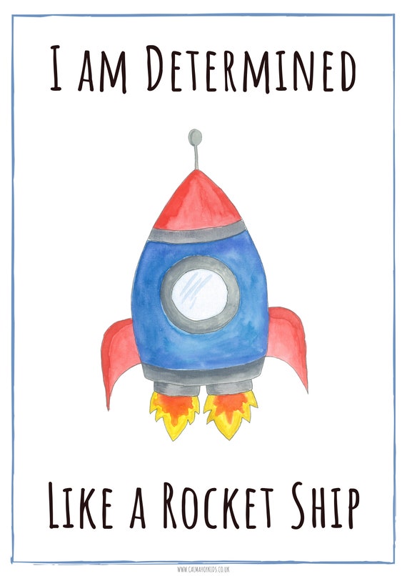 Kids Printable Relaxation Activity, Rocket Ship Breaths a Mindful