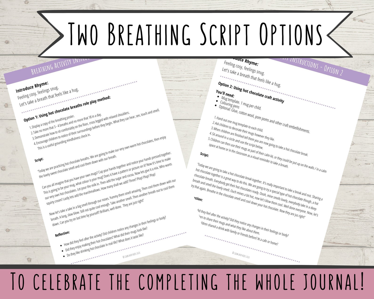 Kids Printable Relaxation Activity, Hot Chocolate Breaths a Mindful ...