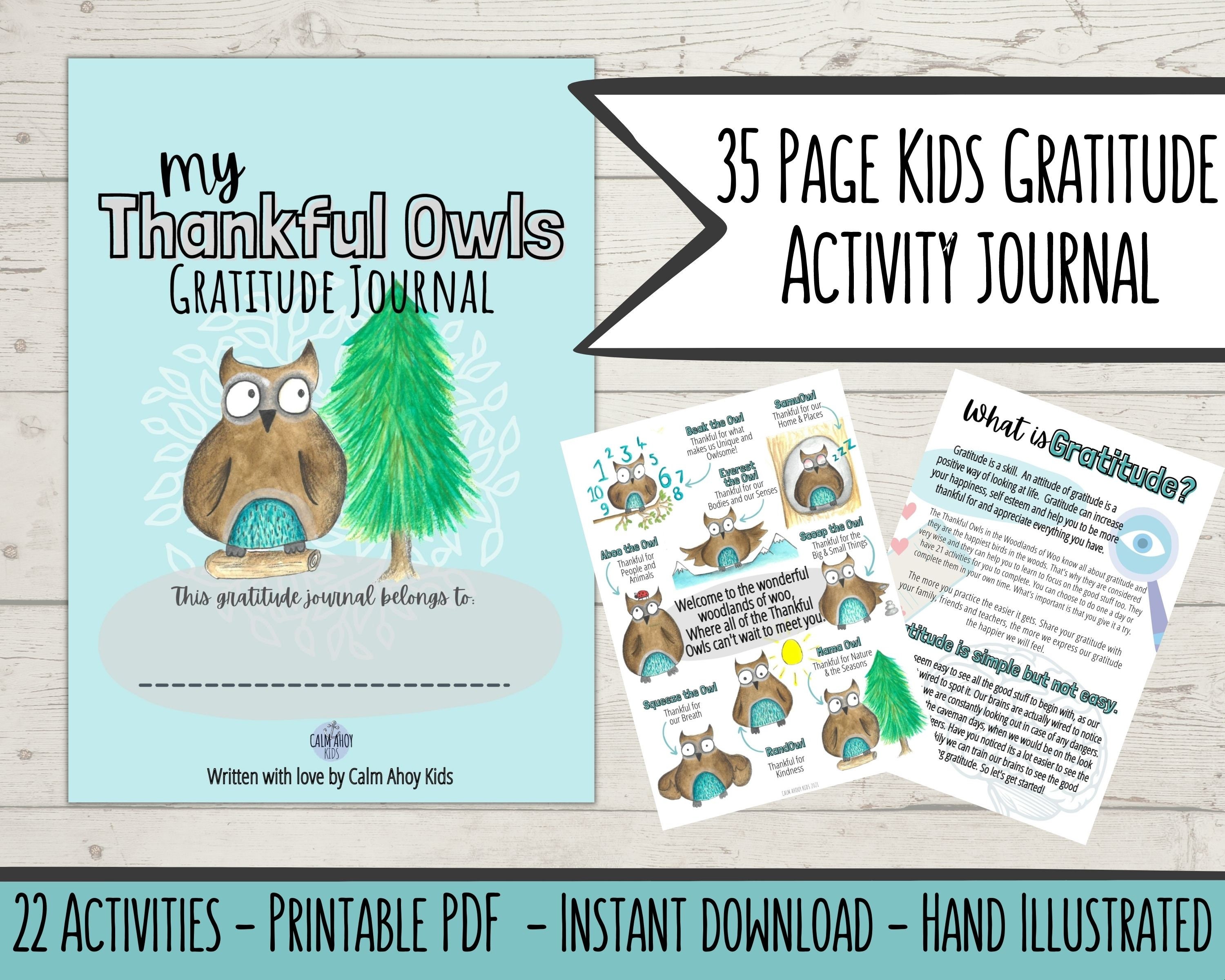 Printable Gratitude Workbook for Kids | Positivity and Mindset ...