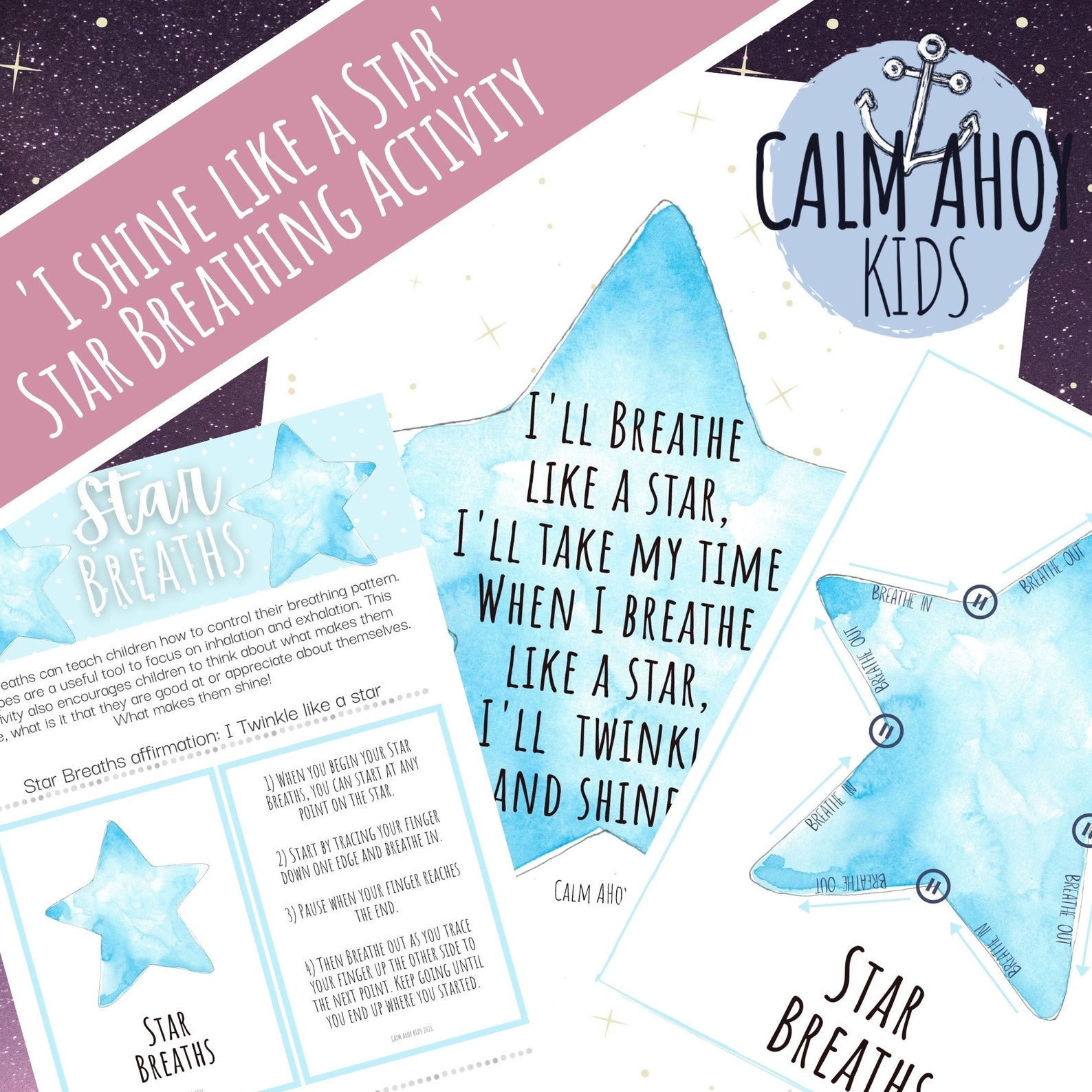Star Breathing Printable Star Breathing Printable
