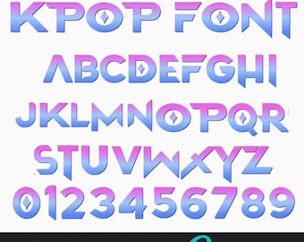 K- pop Font PNG, TTF, Huntrix font Canva Editable