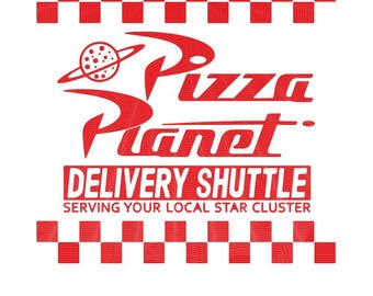 Pizza Planet SVG, PNG, Cricut & Silhouette Schnitt Dateien (Digitaler Download)
