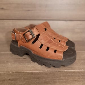 Vintage Skechers Brown Leather Sandals - Etsy display picture 3