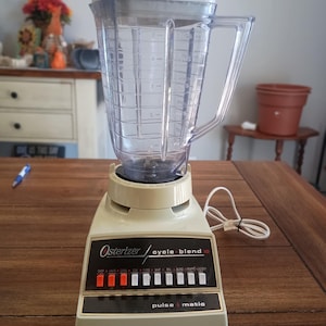 Vintage Osterizer Pulse-Matic Cycle Blend 10 5-kopps mixer 890-16F testad och fungerar