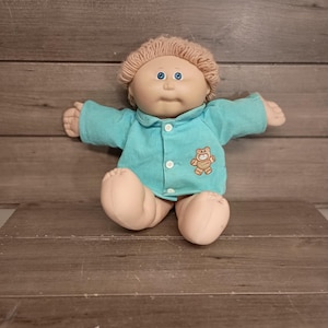 Vintage Cabbage Patch Kids Puppe 1978–1982 mit Cordhemd *Lesen*