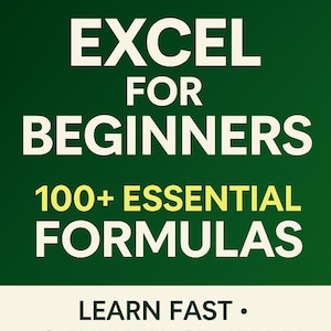 Guia de Fórmulas do Excel para Iniciantes, Mais de 100 Funções em Resumo, Aprenda PROCV, PROCV, SE e SOMASE Rapidamente, Treinamento em Excel em PDF