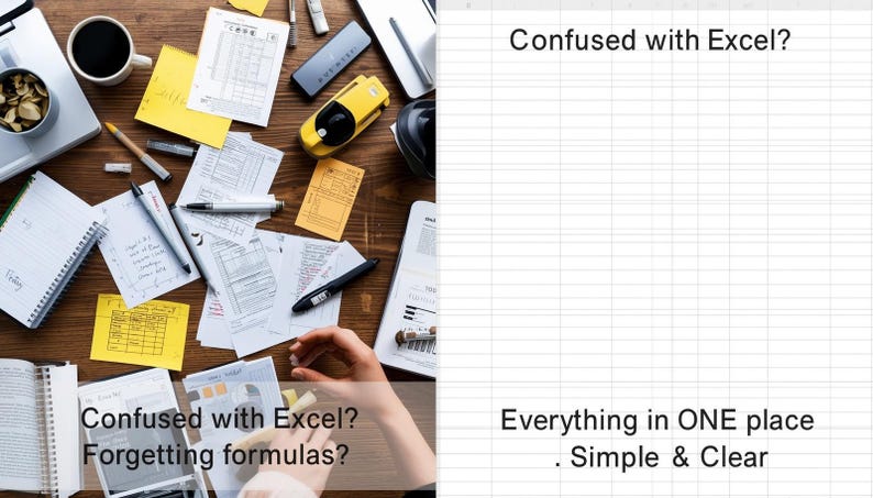 Excel Cheat Sheet | 50+ Formulas, Shortcuts, Pivot Table (digital ...