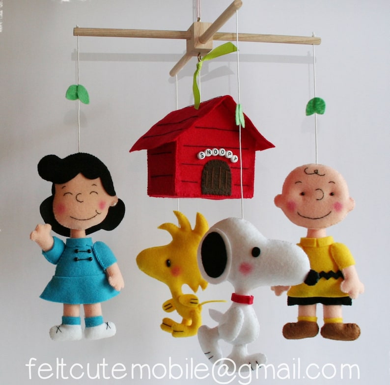 Peanuts snoopy nursery decor ceiling happy birthday crib Etsy