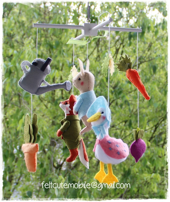 Crib Mobile Peter Rabbit Nursery Neutral Crib Mobile Nursery Etsy
