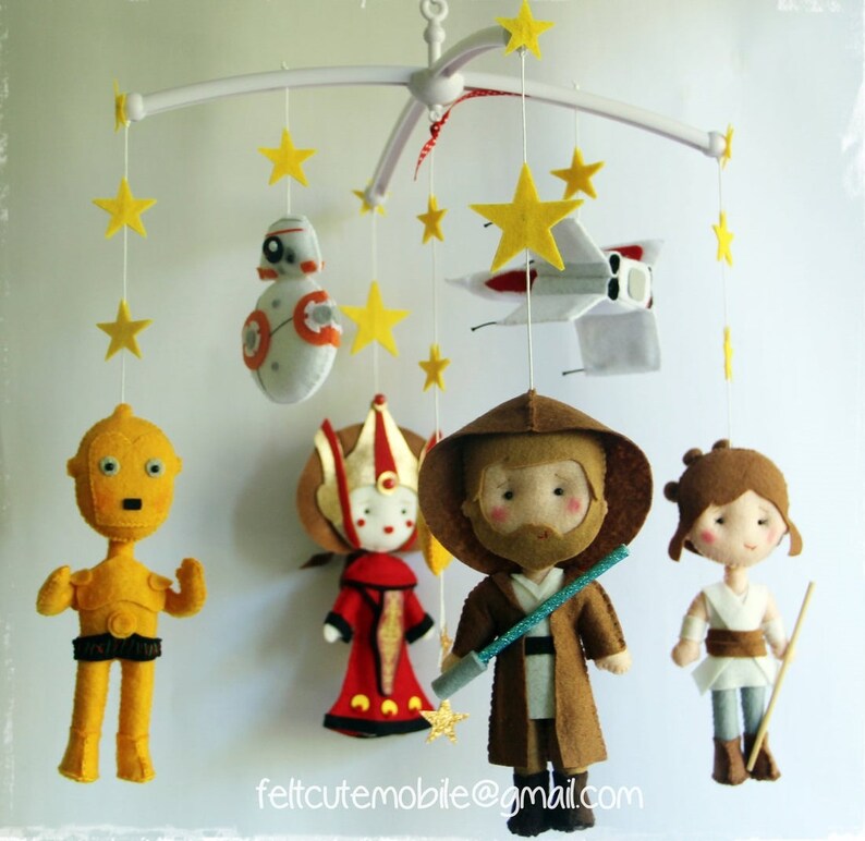 Star wars baby crib mobile spaceship mobile star wars mobile Etsy