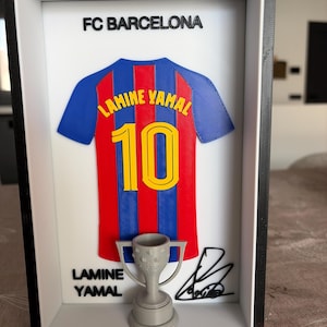 Custom Jersey Frame | Personalized Football Shirt Display | Sports Gift Marco Camiseta Personalizado | Cuadro Fútbol | Regalo Deportivo 3D