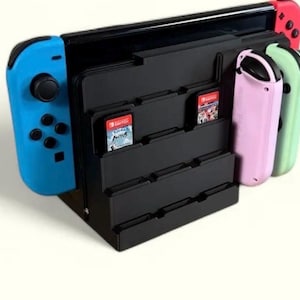 Nintendo Switch Stand Holder | 3D Printed Console Organizer | Custom Color | Desk Display Stand | Gaming Setup Accessory