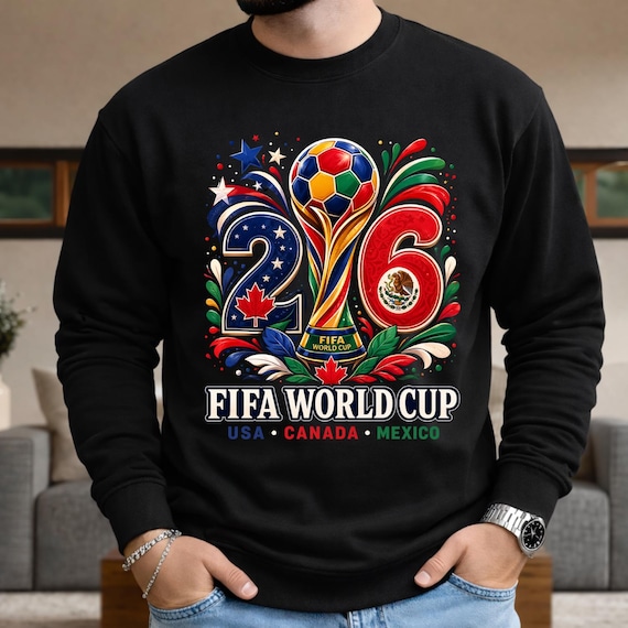 FIFA World Cup 2026 PNG, USA Canada Mexico Soccer Shirt Design, Football Fan (Digital Download)