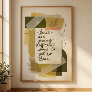 ADHD Non-Linear Thinking Collage Print