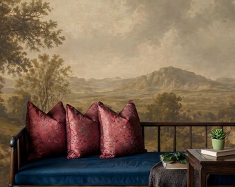 Classical Landscape Wall Mural: Peel and Stick Wallpaper