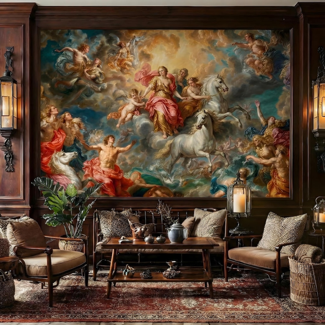 Classical Renaissance Wallpaper Mural: Mythological Art, Peel and Stick ...