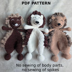 Spikey the Hedgehog Lovey: No Sew Crochet Pattern (EN,CZ)