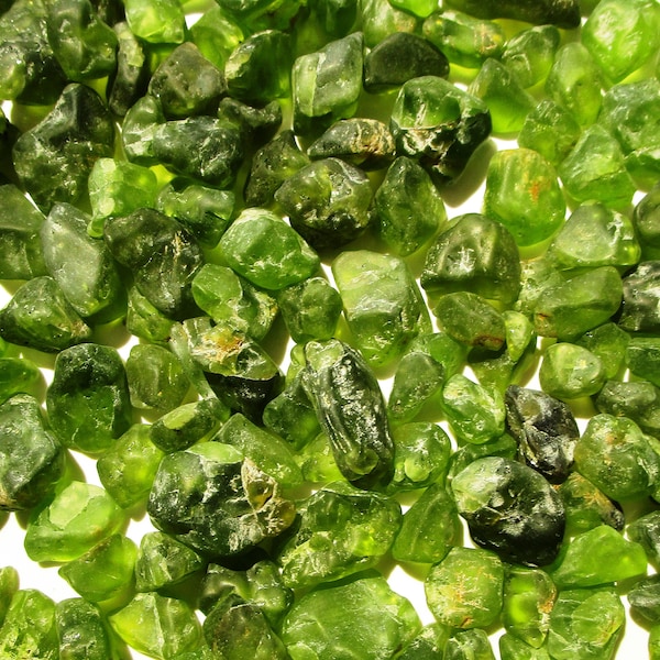 100 carats of large Arizona Peridot picked from lot - Peridot Mesa - Olivine forsterite lightly tumbled - sourced from tribal member