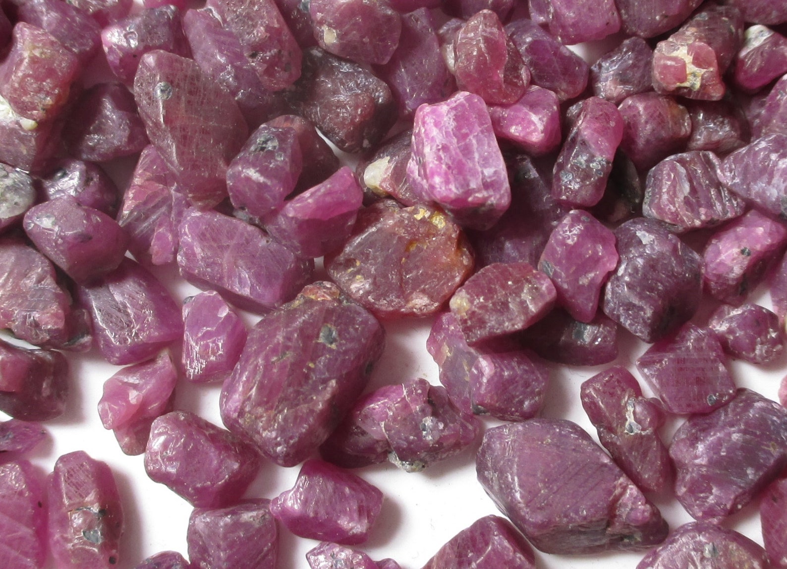 5 Pieces of Ruby Crystals Picked Randomly From Lot - From 1.0 up to 2.0 ...